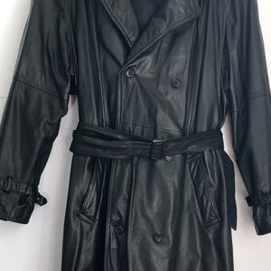 Mens Full Length Leather Coat